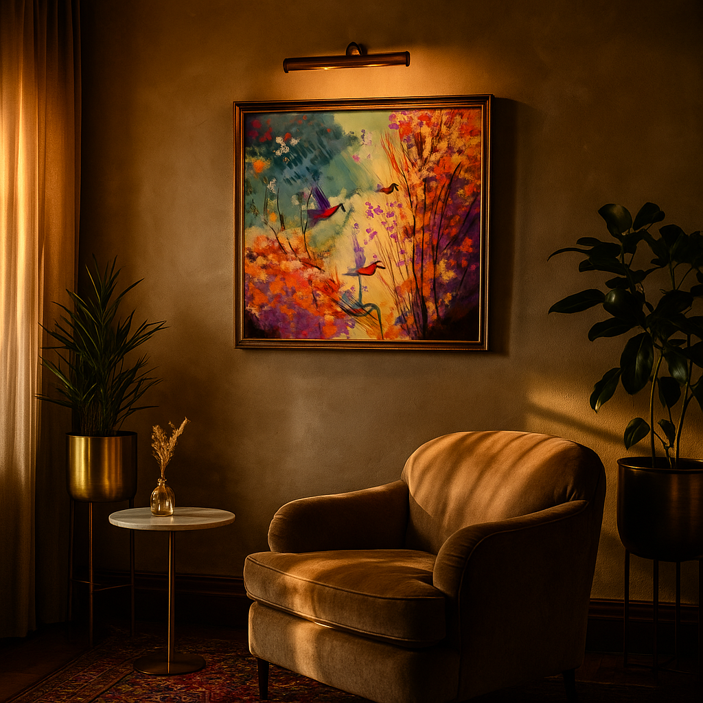 Prakriti Raga – Symphony of the Wild Art Panel (2 ft × 2 ft)