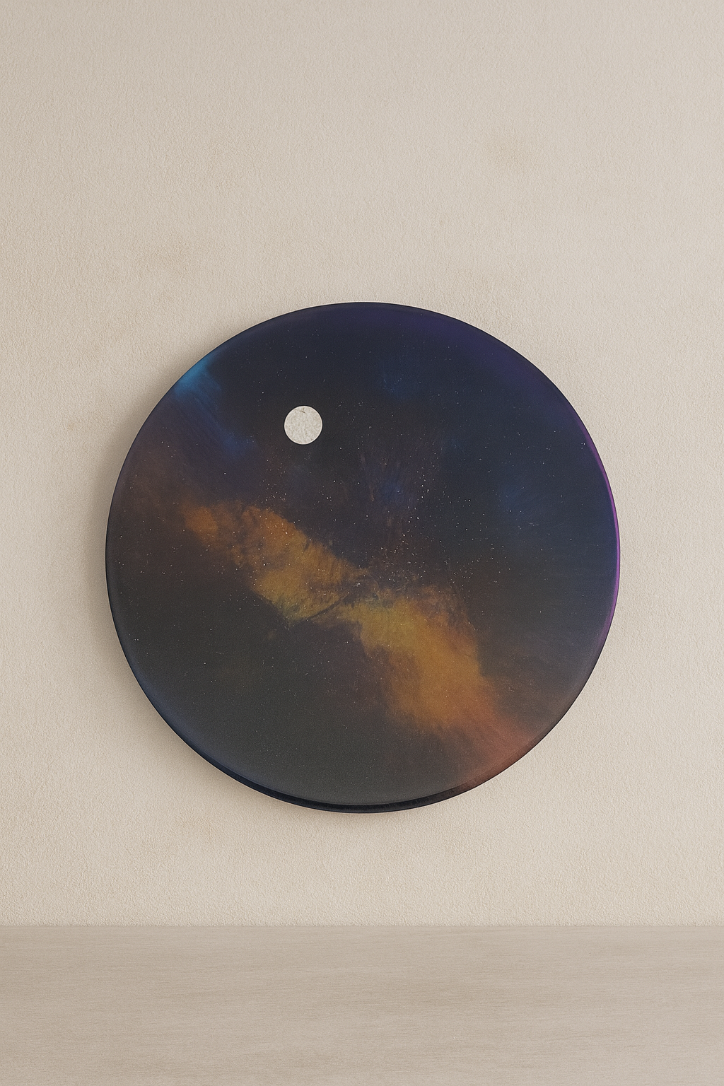 Astra Veil – Cosmic Resin Wall Art (Circular)