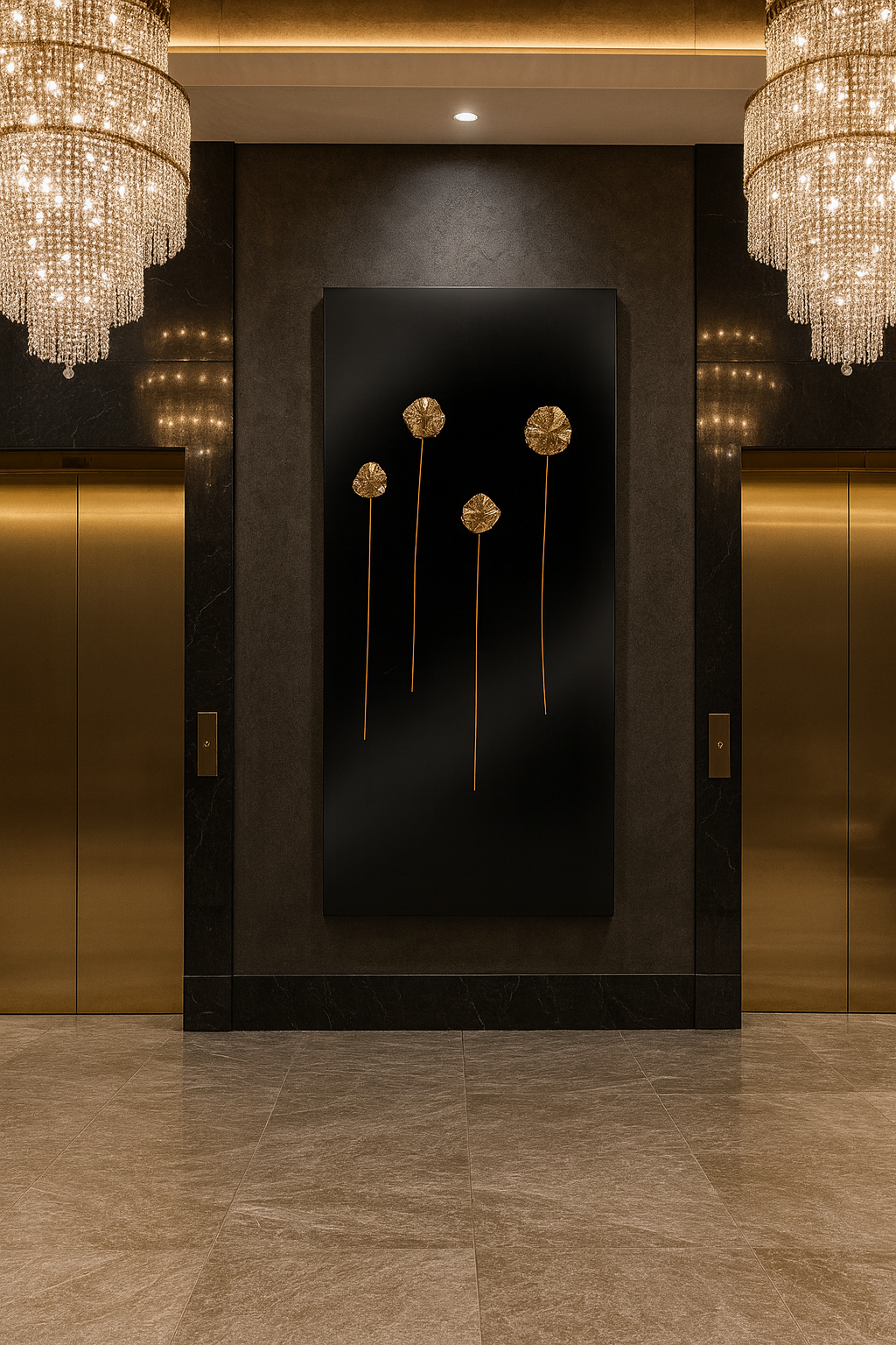 Golden Bloom Noir