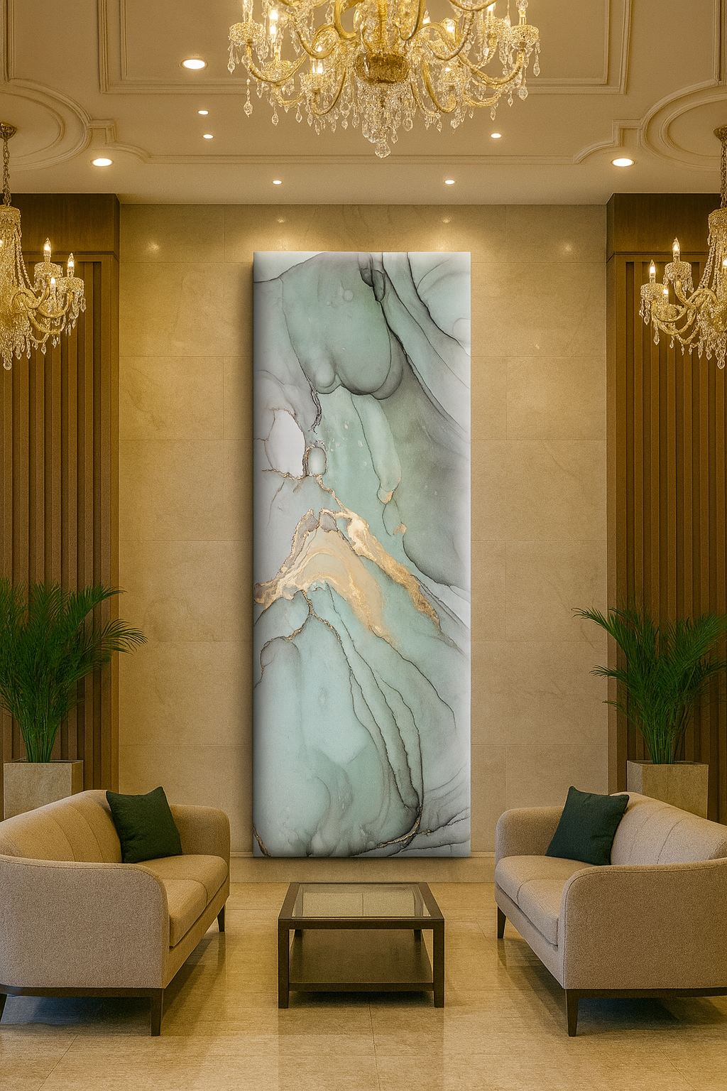 Ocean Veins- 4'x2' Wall Panel