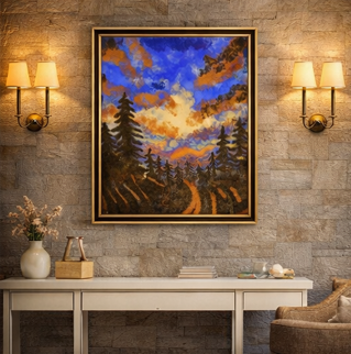 Neelambar Path | Royal Landscape Wall Art (24 x 18 Inches)