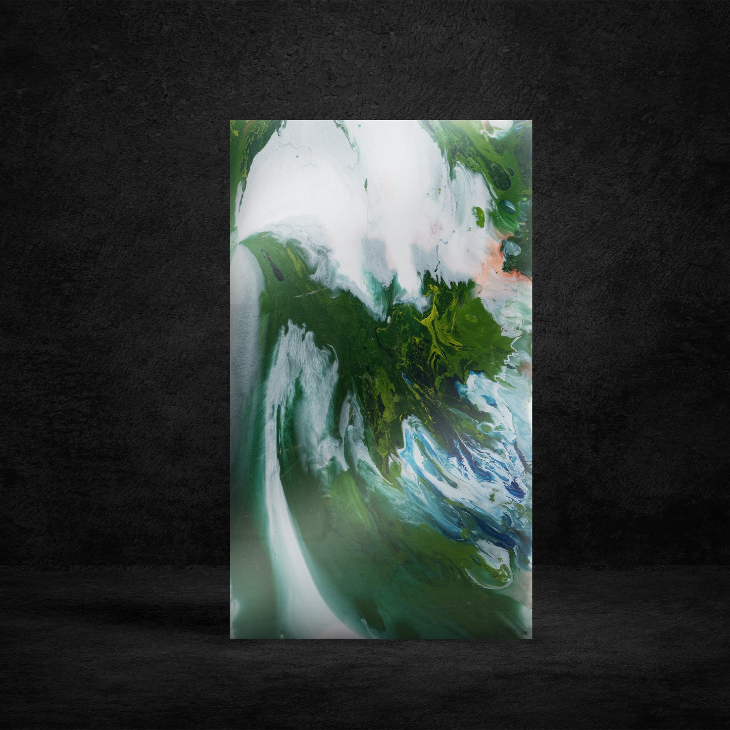 Emerald Drift- 4' x 2' Wall Panel