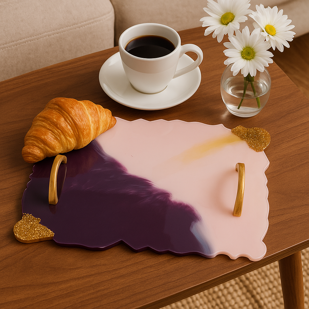 Grey-White Resin Tray (Copy)