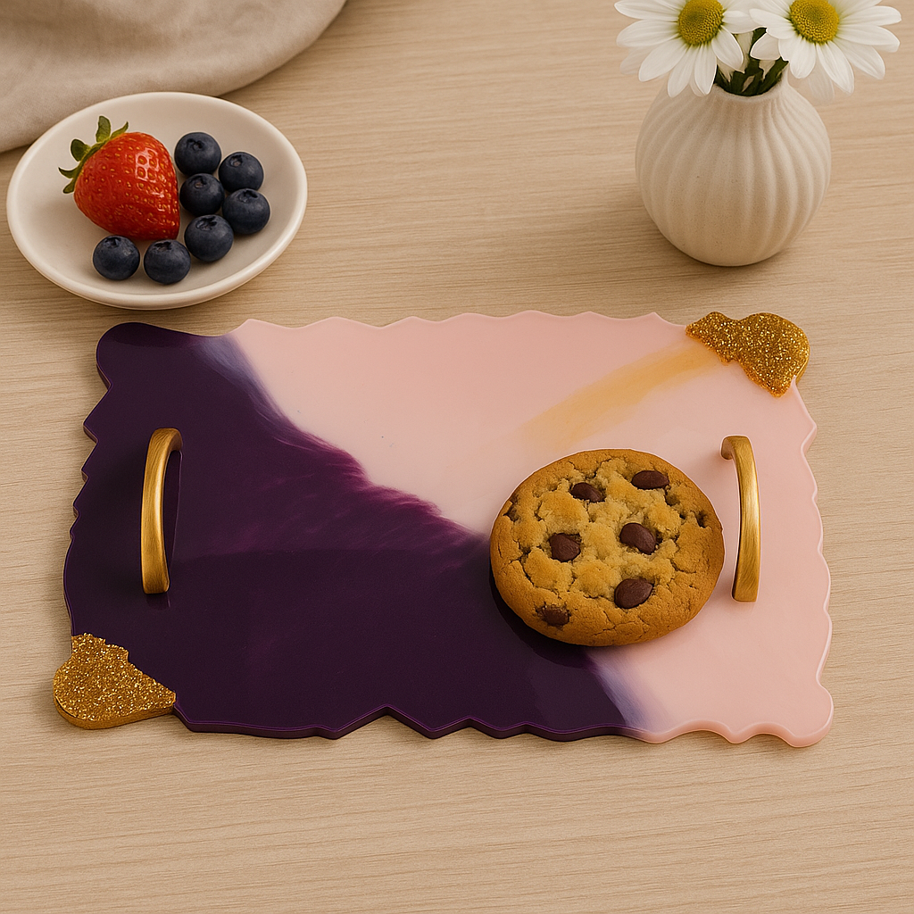 Grey-White Resin Tray (Copy)