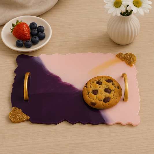 Grey-White Resin Tray (Copy)