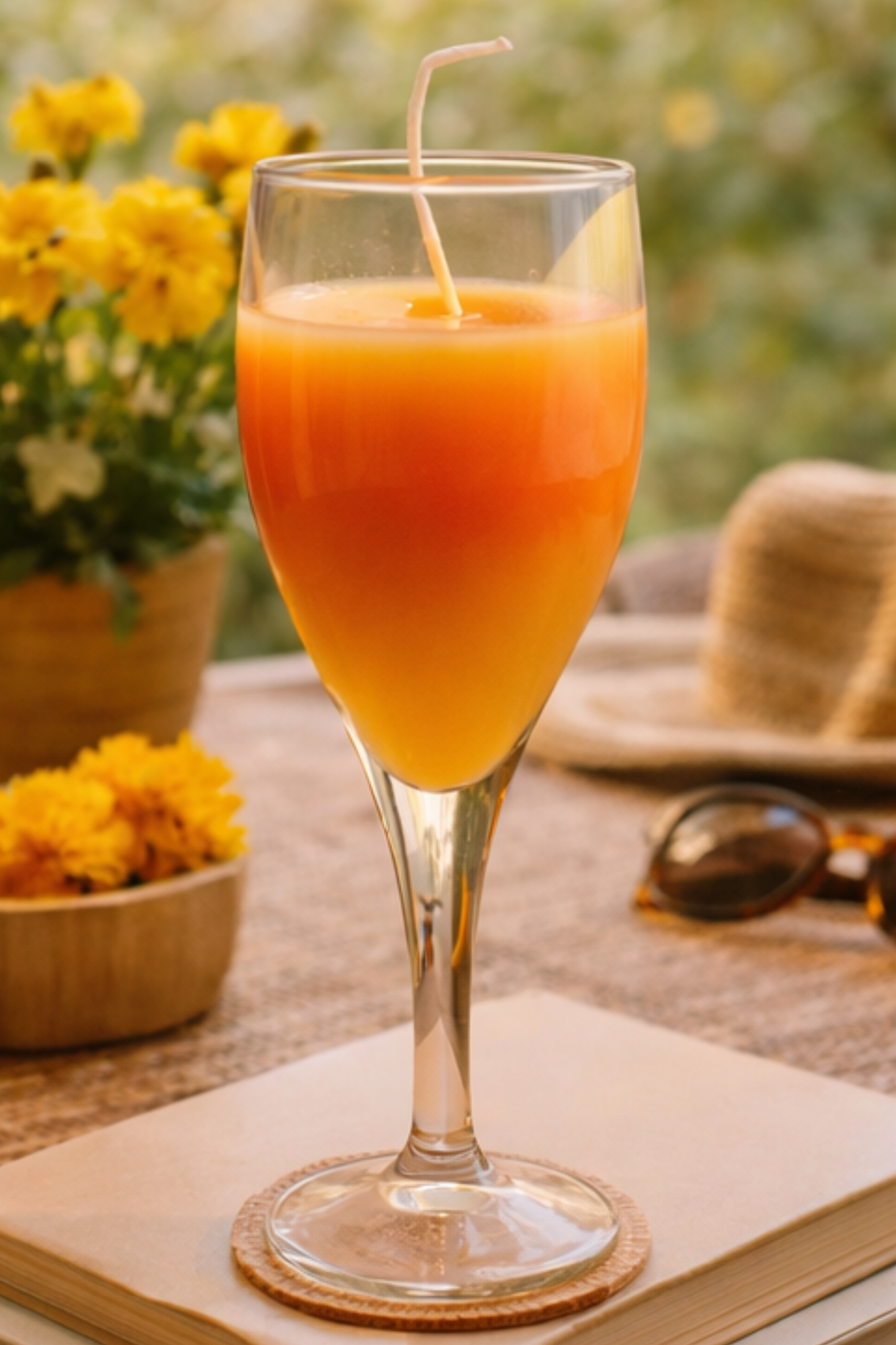 Solara Zest – Citrus Glow Stem Candle