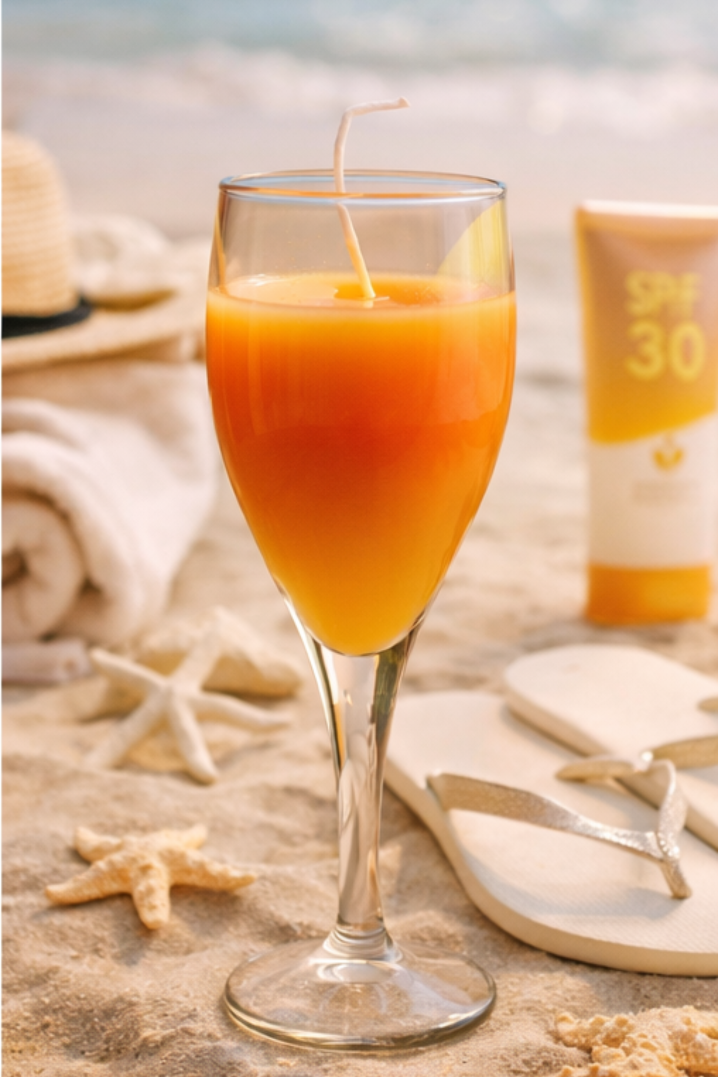 Solara Zest – Citrus Glow Stem Candle