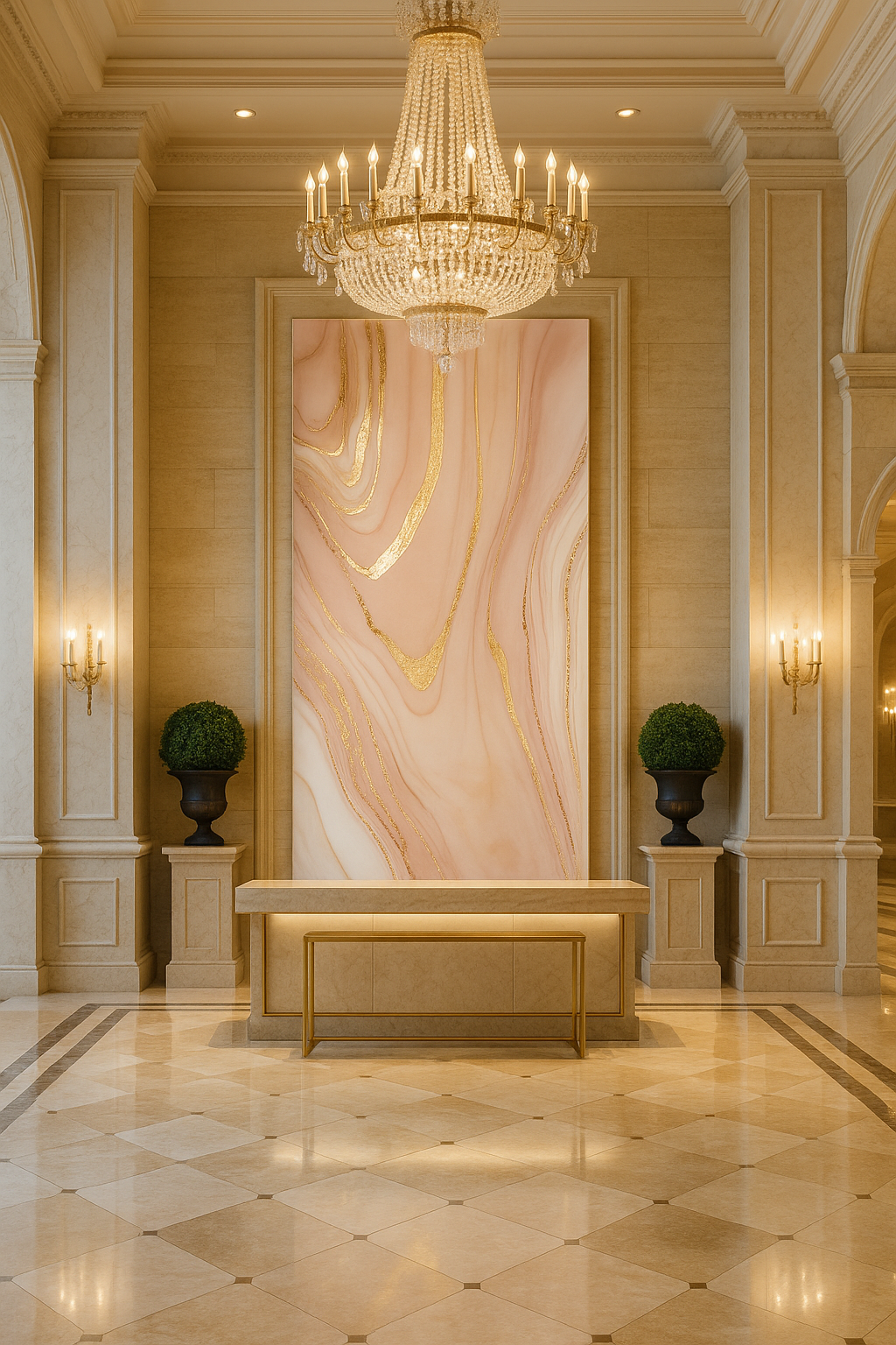 Blush Luxe- 4' x 2' Wall Panel