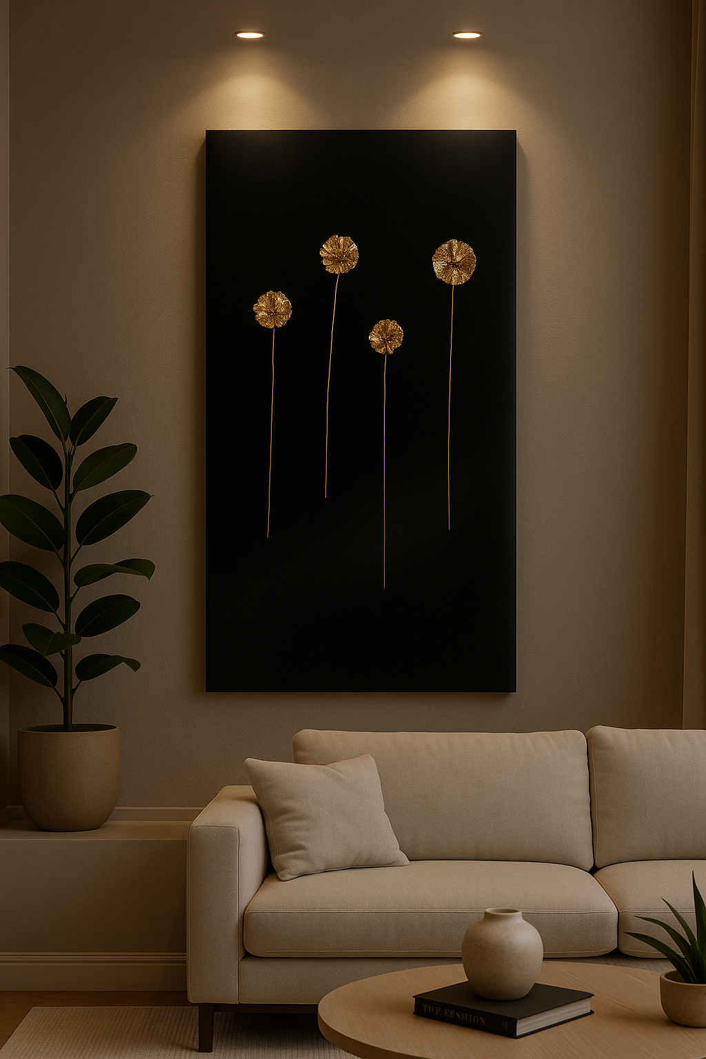 Golden Bloom Noir