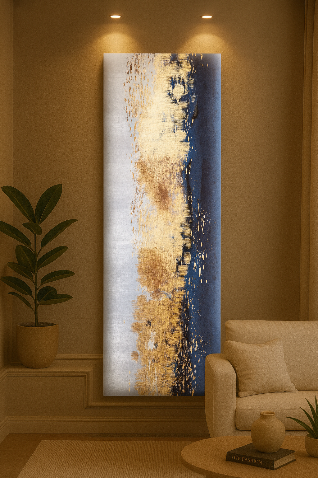 Midnight Gold- 4'x2' Wall Panel