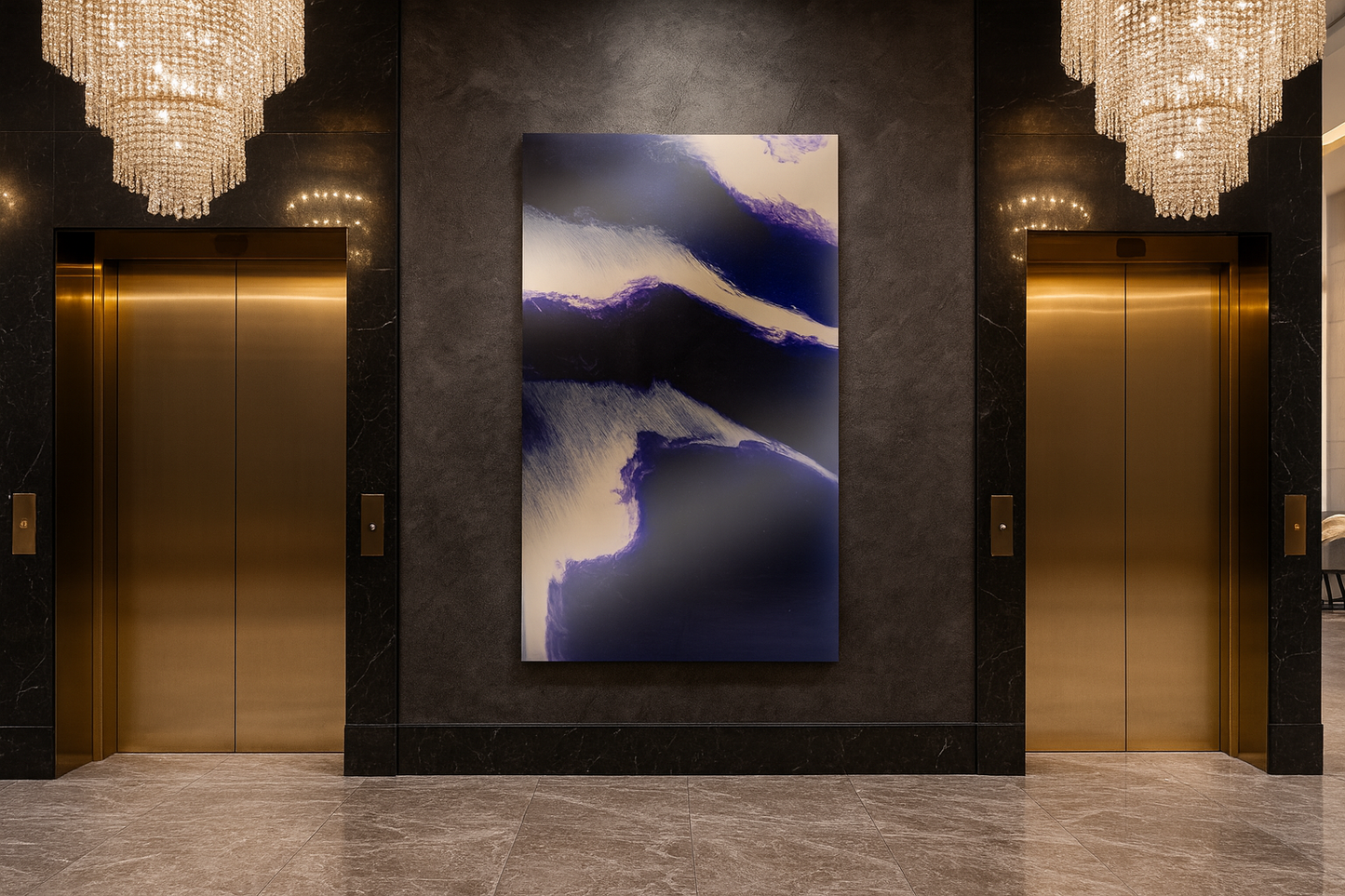 Midnight Crest- 4'x2' Wall Panel