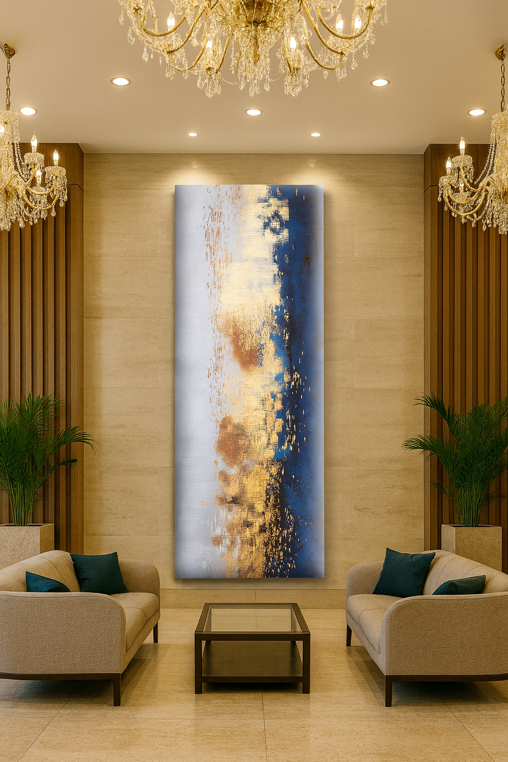 Midnight Gold- 4'x2' Wall Panel