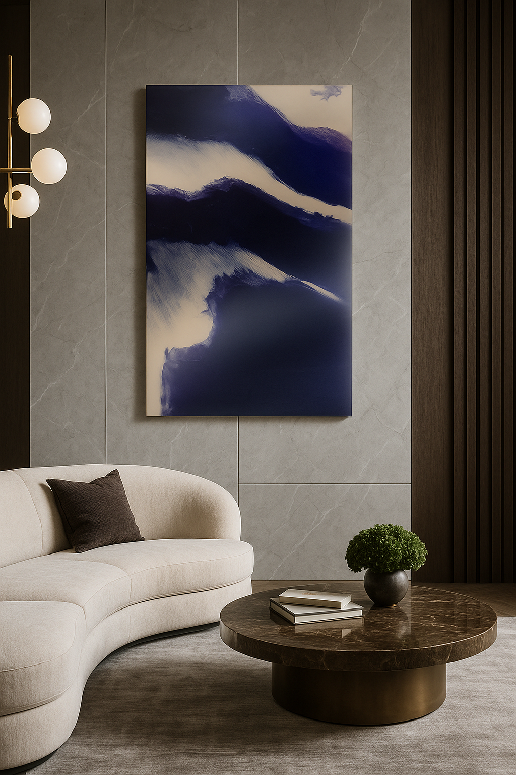 Midnight Crest- 4'x2' Wall Panel