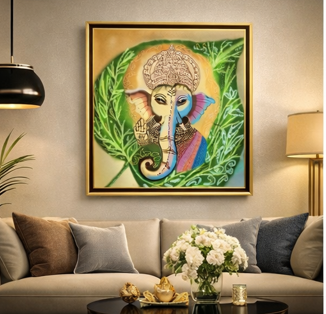 Pratham Prerna  Handcrafted Wall Art | 18 × 18 Inches