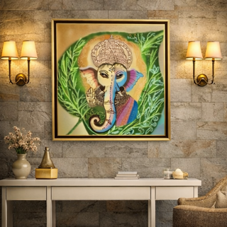Pratham Prerna  Handcrafted Wall Art | 18 × 18 Inches