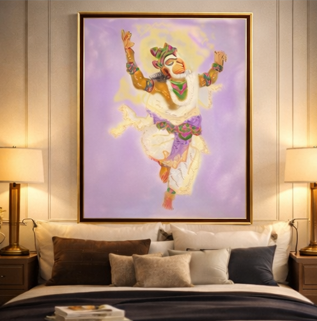 Veeranjan Anugrah | Lord Hanuman Wall Art (18 × 24 in)