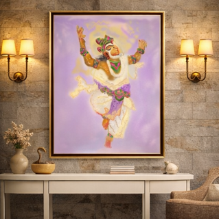 Veeranjan Anugrah | Lord Hanuman Wall Art (18 × 24 in)