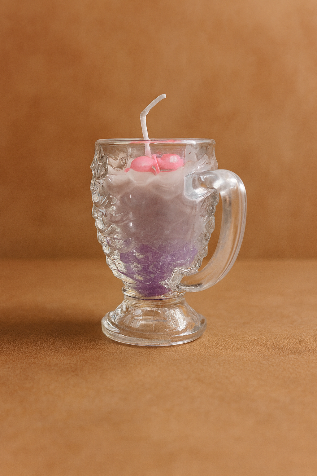 Rosé Whispers – Blush Floral Mug Candle