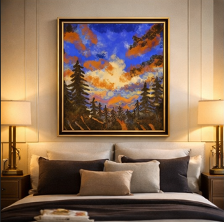 Neelambar Path | Royal Landscape Wall Art (24 x 18 Inches)