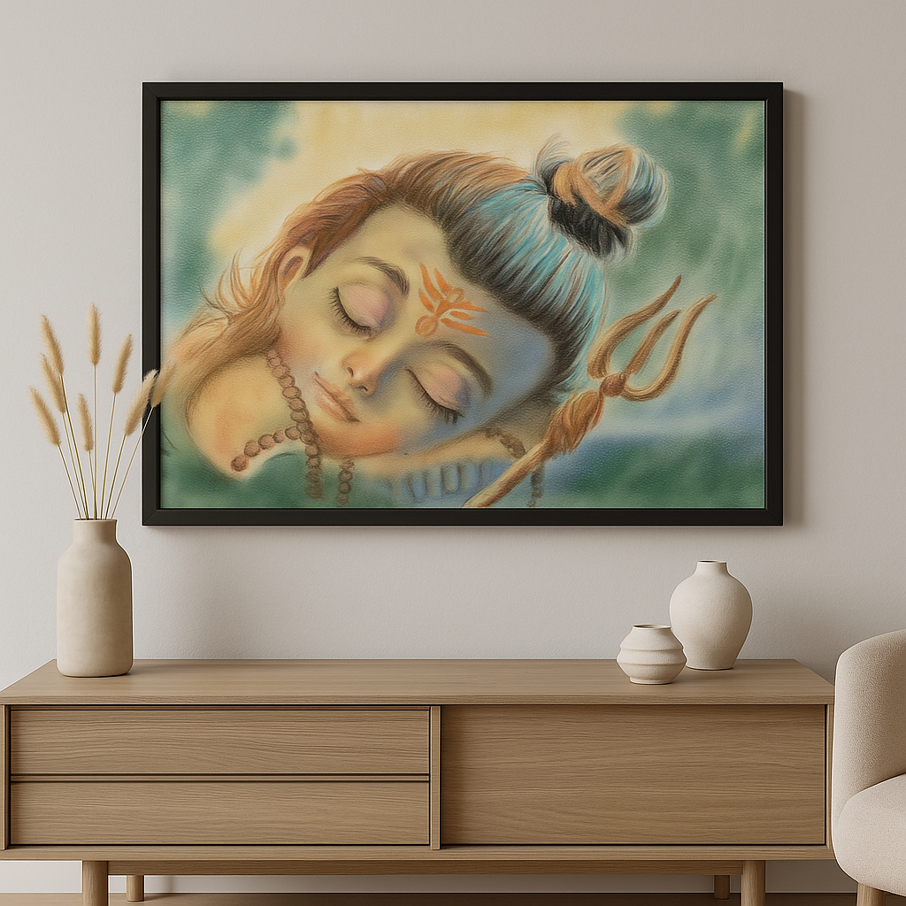 Shivaananda – Essence of Eternal Calm Art Panel (3 ft × 2 ft)