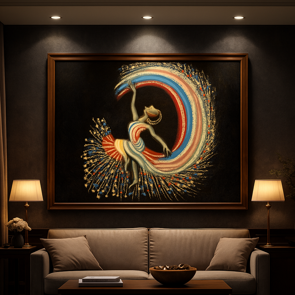 Nritya Aura – Handcrafted Dance Art Panel (2 ft × 2 ft)