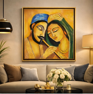 Madhurya Anubhav | Royal Divine Love Wall Art ( 2 x2 Feet )