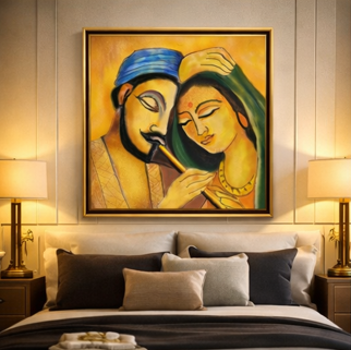 Madhurya Anubhav | Royal Divine Love Wall Art ( 2 x2 Feet )